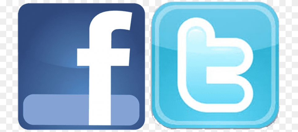 Facebook Logo And Twitter Logo Transparent Facebook And Twitter Logo Transparent, Text, First Aid, Symbol Png