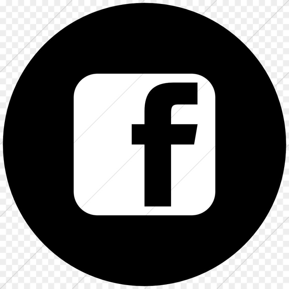 Facebook Logo Black And White Circle Digital Spy, Symbol, First Aid, Cross, Text Free Png