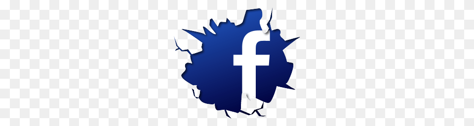 Facebook Logo Fb Crack Break Effect, Lighting, Electronics, Hardware, Symbol Png