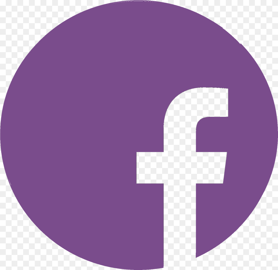 Facebook Logo For Business Cards, Purple, Cross, Symbol, Disk Free Png Download