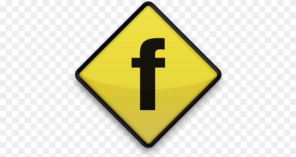 Facebook Logo Icon Icons Road Sign Curvy Road, Symbol, Road Sign Free Png Download