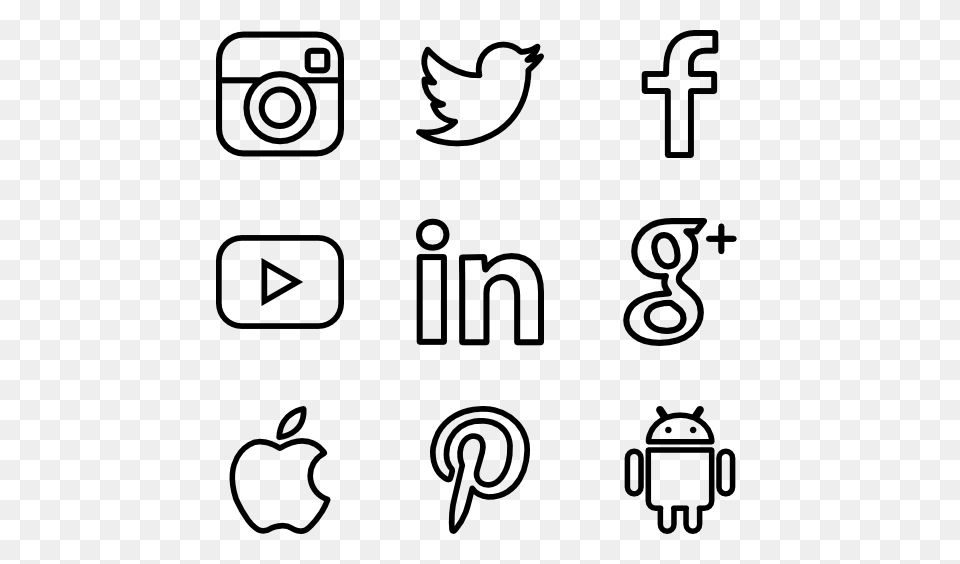 Facebook Logo Icons, Gray Free Png Download
