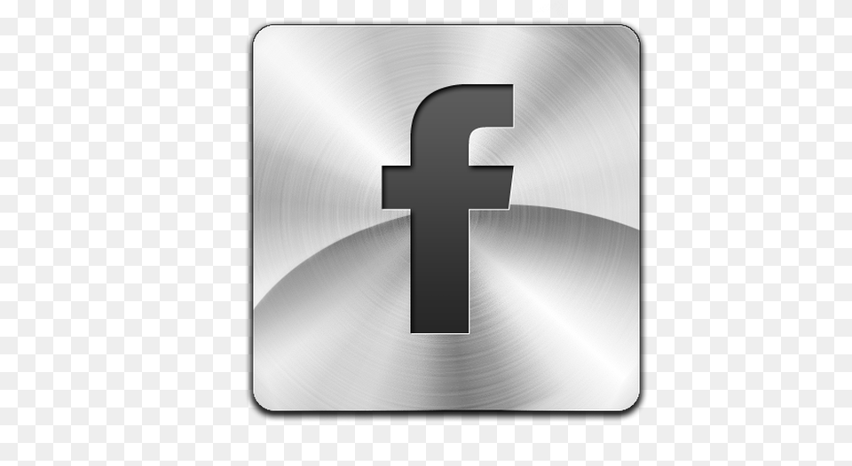 Facebook Logo Metal, Symbol, Text, Number, Cross Png