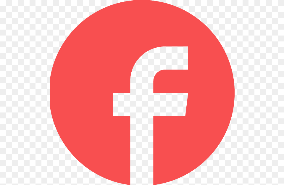 Facebook Logo Red Color, First Aid, Sign, Symbol, Road Sign Png