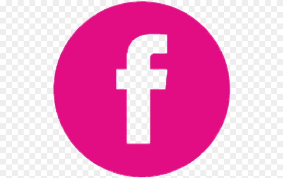 Facebook Logo Rosa Sticker By Zuzii Cruz Pink Facebook Icon, Symbol, Text, Number, Cross Png
