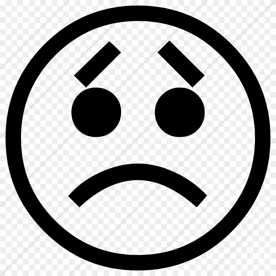 Facebook Logo Transparent Face Emoticon Disappointed, Gray Free Png Download