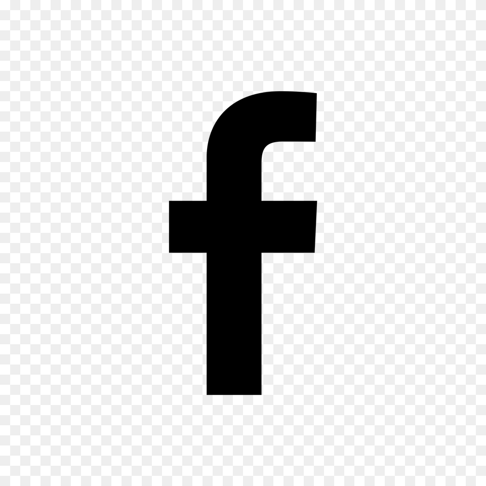 Facebook Logo White, Gray Png