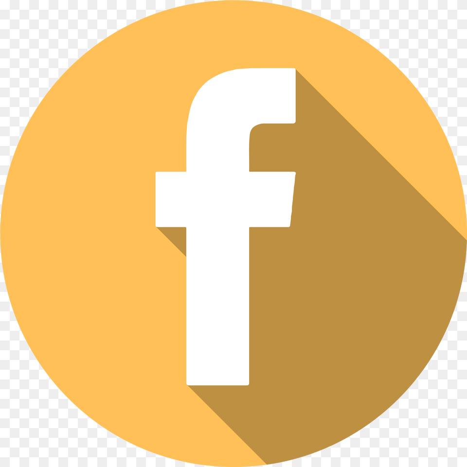 Facebook Logo Yellow, Cross, Symbol, Text Free Png Download