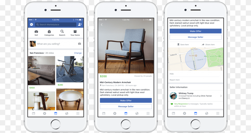 Facebook Marketplace For Your Business Facebook Marketplace, Chair, Electronics, Furniture, Mobile Phone Png
