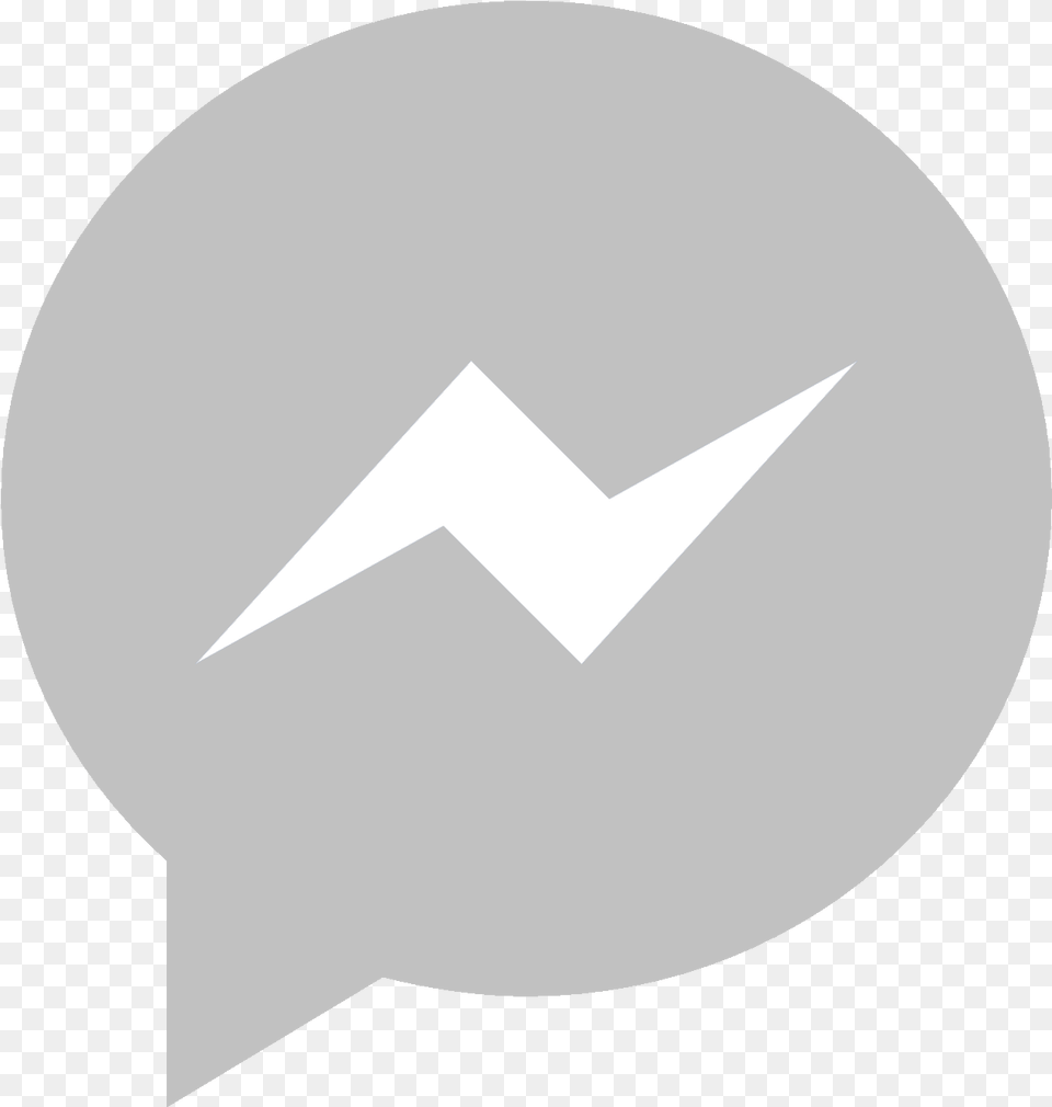 Facebook Messenger Icon Grey Facebook Messenger Icon, Star Symbol, Symbol Free Transparent Png
