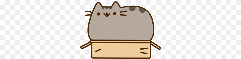 Facebook Messenger Pusheen Sticker 11 Download Pusheen In A Box, Bag Free Transparent Png