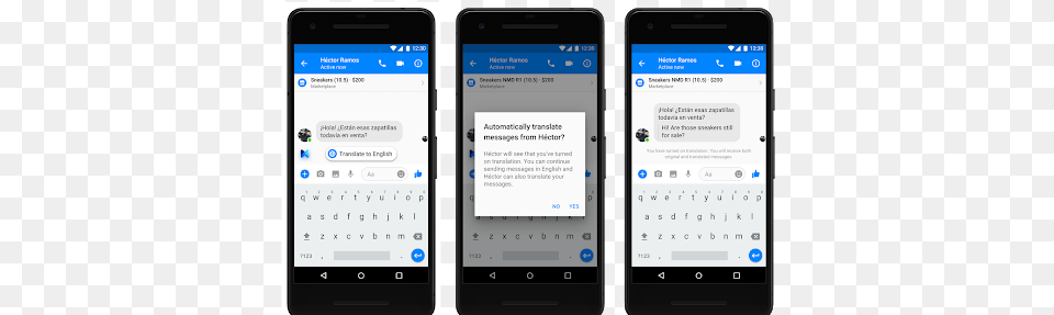 Facebook Messenger Updated Its Translation Feature Facebook Messenger Translate, Electronics, Mobile Phone, Phone, Text Free Transparent Png