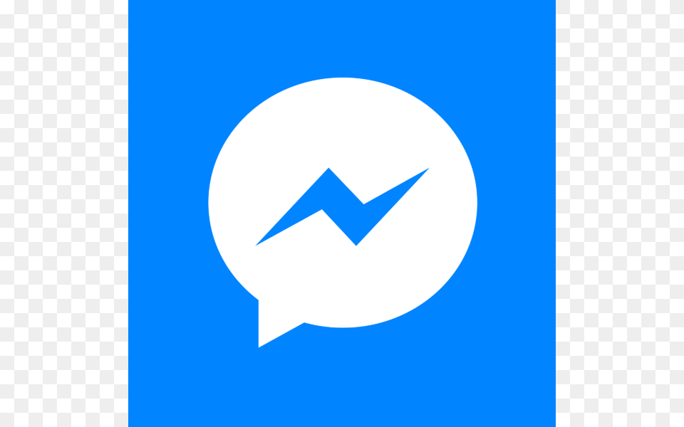 Facebook Messenger White Logo Transparent Vector, Symbol, Star Symbol Png