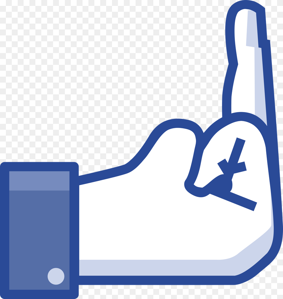 Facebook Middle Finger, Clothing, Glove, Bow, Weapon Free Png Download