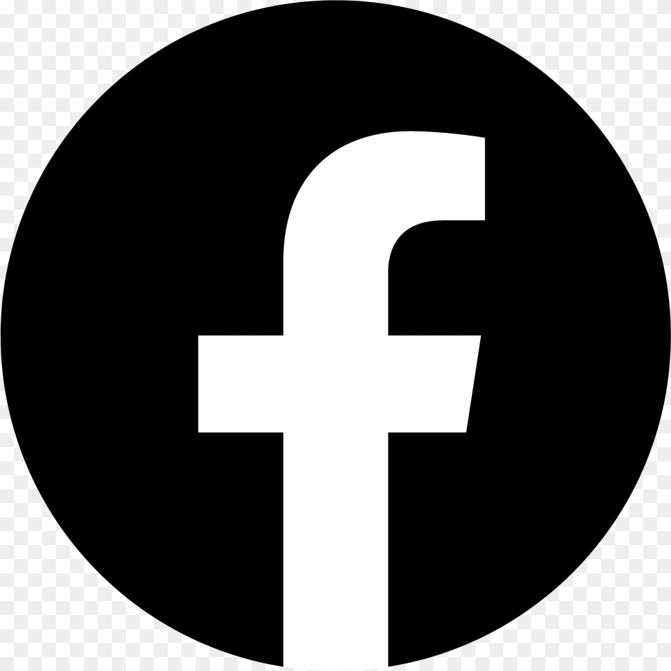 Facebook New Logo Black Colour Facebook Logo Icon 2019, Cross, Symbol, Text Png Image
