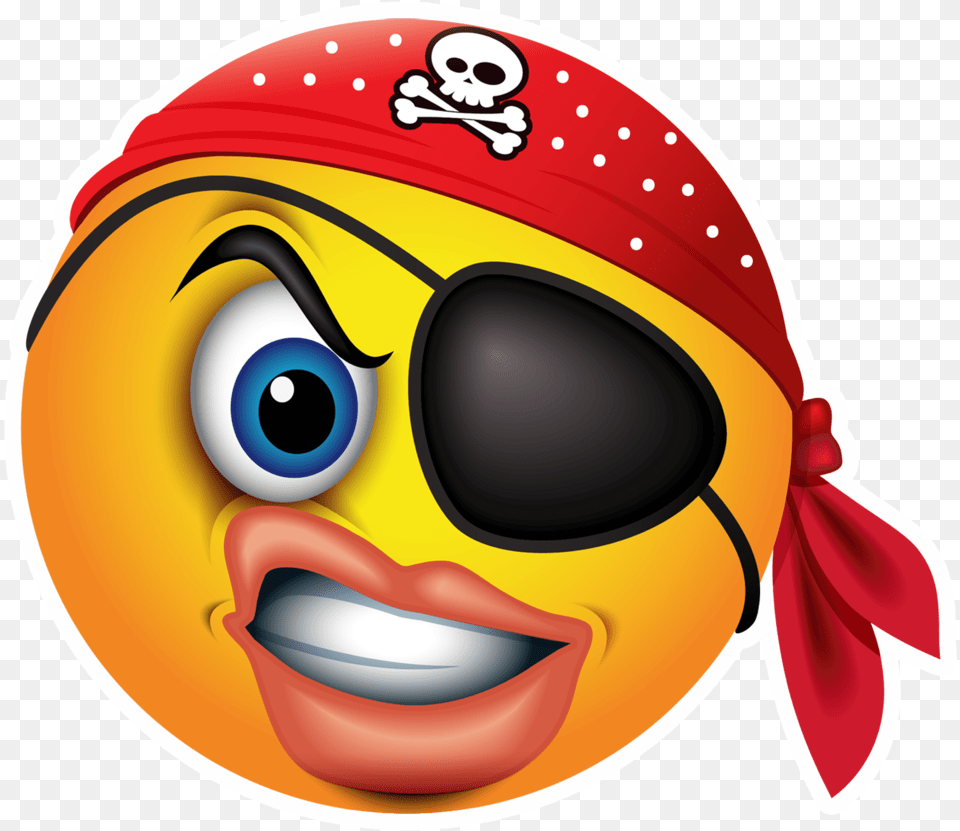 Facebook Pirate Emoji With No Pirate Emoji, Accessories, Clothing, Hardhat, Helmet Free Png Download