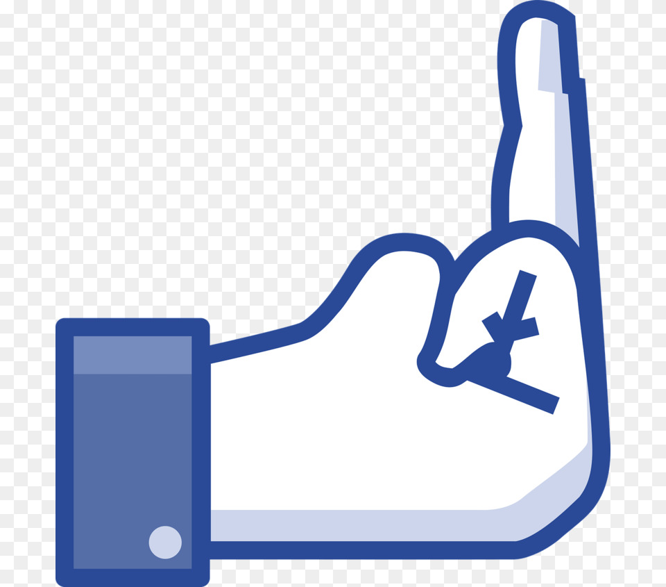 Facebook Red Social Como No Me Gusta Anti Facebook Middle Finger, Clothing, Glove, Bow, Weapon Free Png Download