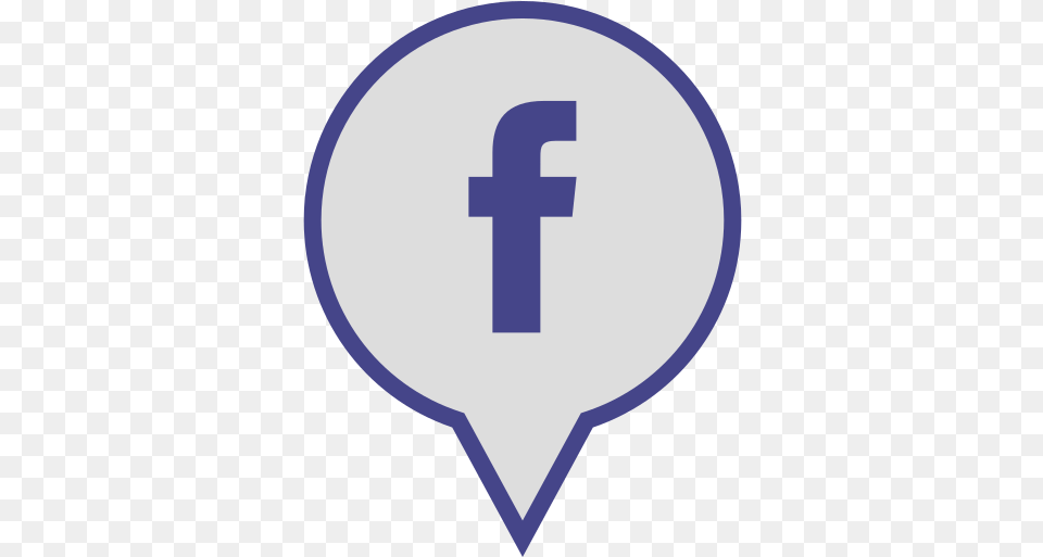 Facebook Social Media Pin Logo Icon Of Social Media, Symbol, Cross Free Transparent Png