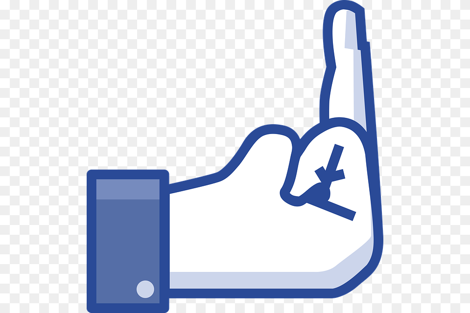 Facebook Social Network Like Do Not Like It Symbols Like Middle Finger, Clothing, Glove, Smoke Pipe Png