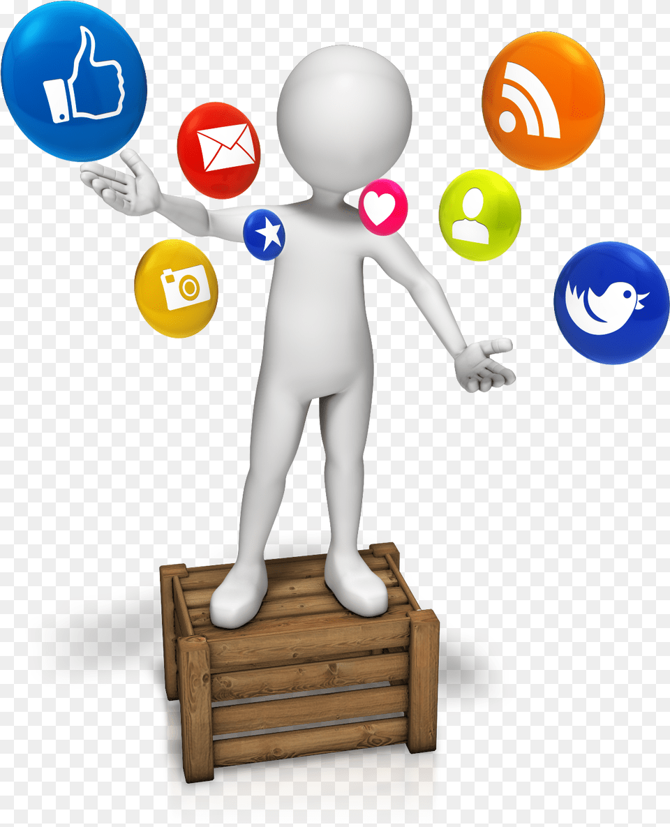 Facebook Social Networkingsharing Sites Like2 Social Media Clipart Gif, Box, Baby, Person, Juggling Free Png