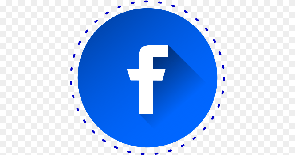 Facebook Social Networks Color Blue Free Icon Of Facebook Coeur, Symbol, Sign, Cross, Lighting Png