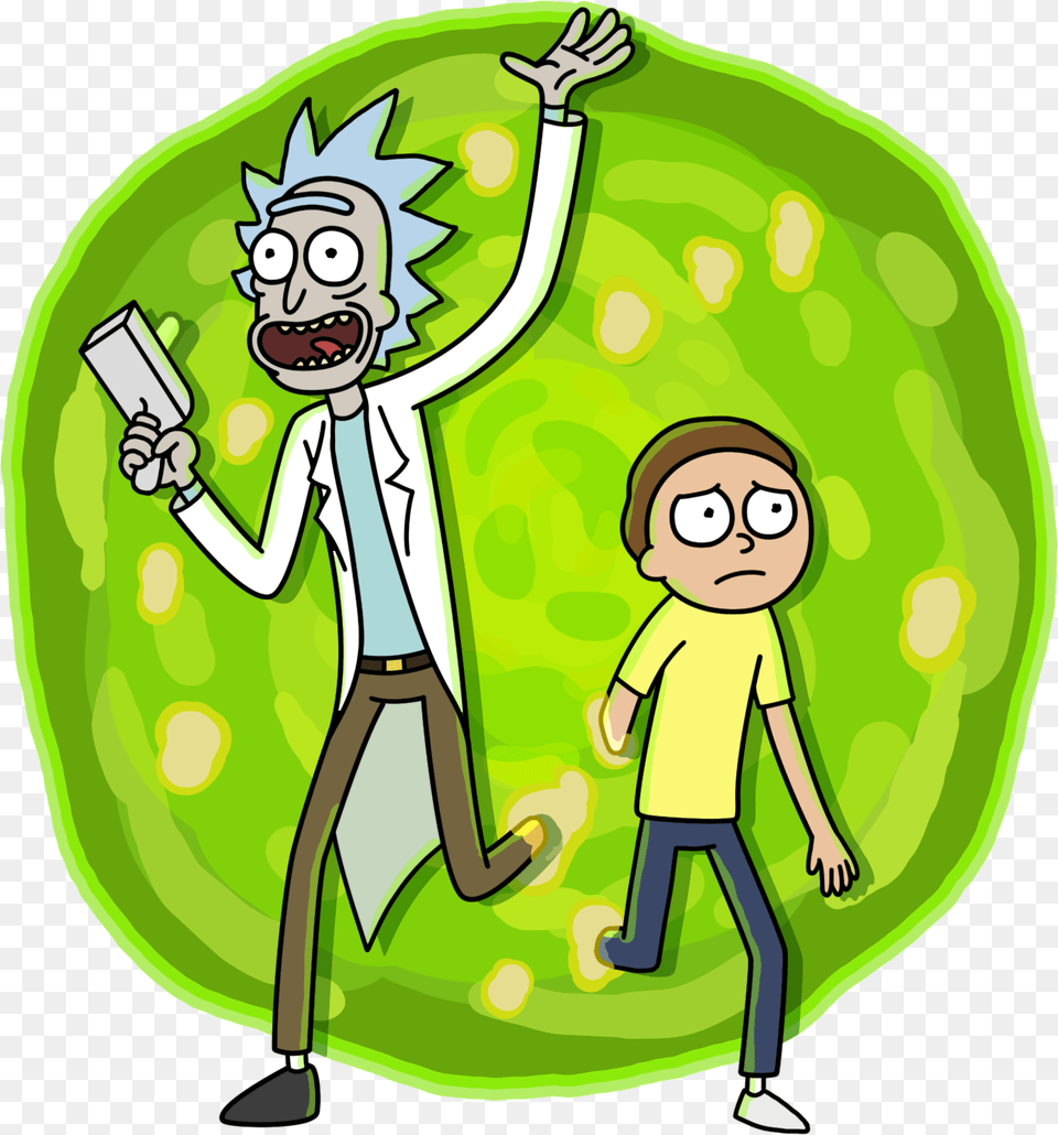 Facebook Stickers Corey Booth Rick And Morty, Green, Book, Comics, Publication Free Png