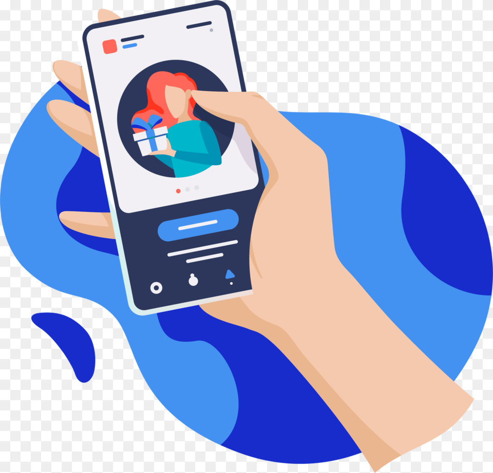 Facebook Stories Social Media Profile Illustration, Electronics, Person, Mobile Phone, Phone Free Transparent Png