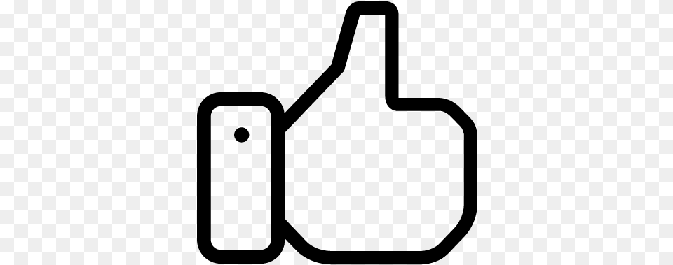 Facebook Thumb Up Vector Thumb Signal, Gray Free Png