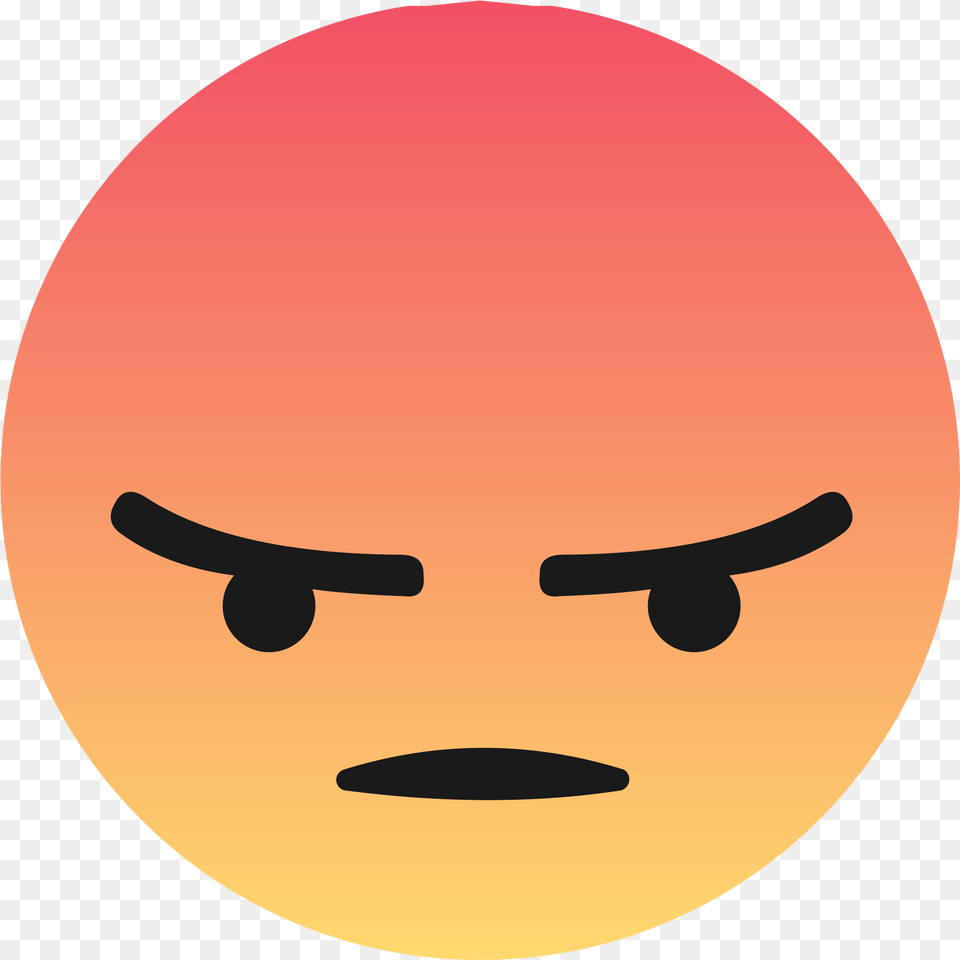 Facebook Transparent Angry Reaction Facebook Angry Emoji, Disk Png