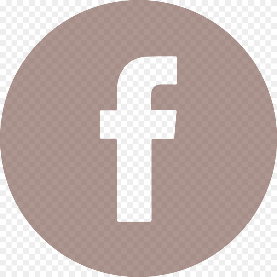 Facebook Transparent Facebook Icon Facebook Icon Brown Transparent, Symbol, Cross, Text, Number Free Png