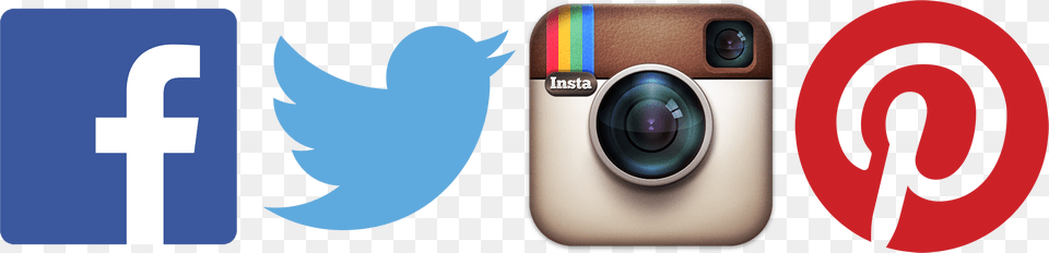 Facebook Twitter Instagram Linkedin Logos, Camera, Electronics, Photography, Video Camera Free Png Download
