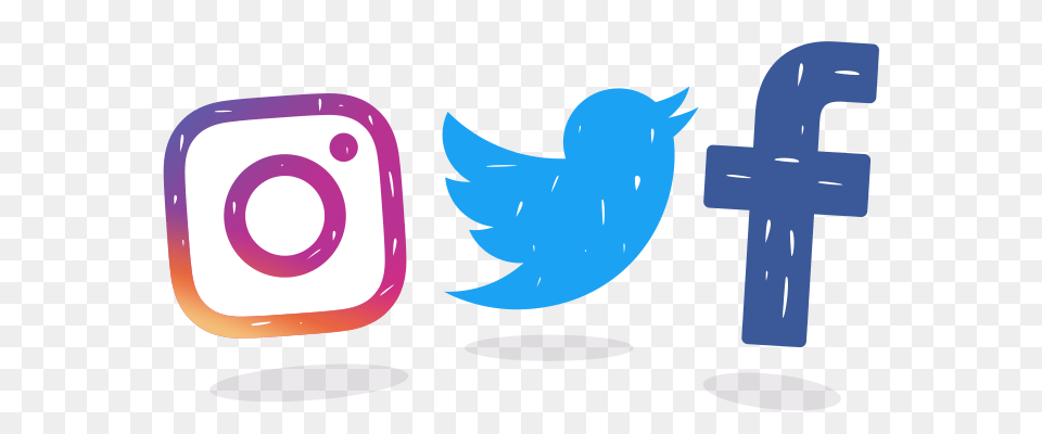 Facebook Twitter Instagram Logo, Art, Text Png Image