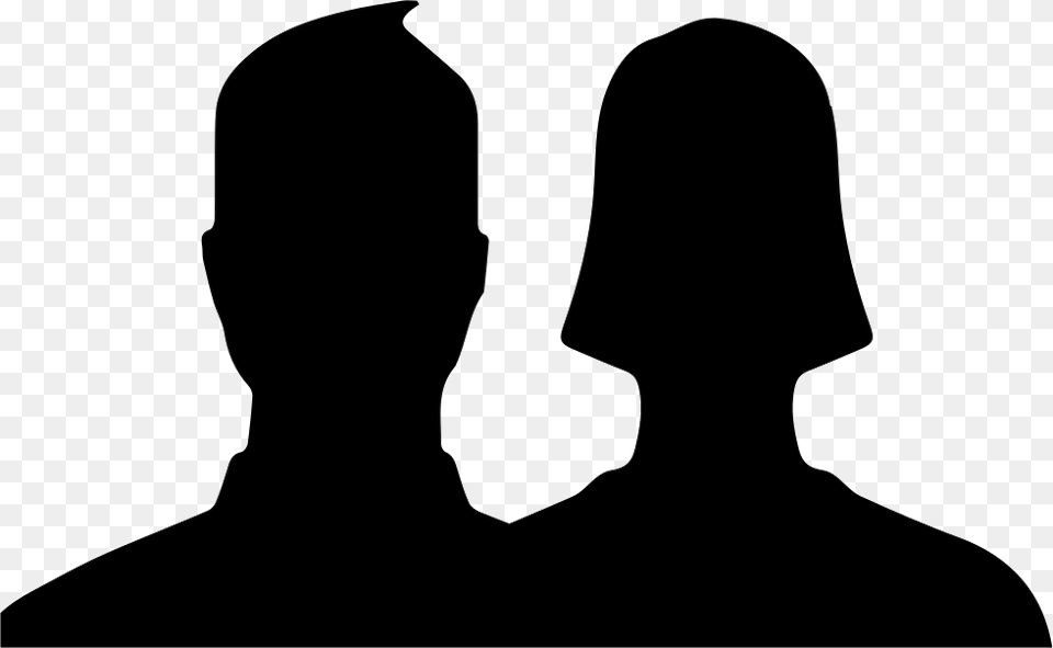 Facebook User Icon Couple, Silhouette, Adult, Male, Man Free Png