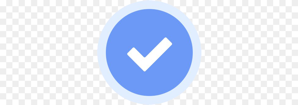 Facebook Verified Badge File Mart Facebook Verified Logo, Sign, Symbol, Disk, Road Sign Free Png Download