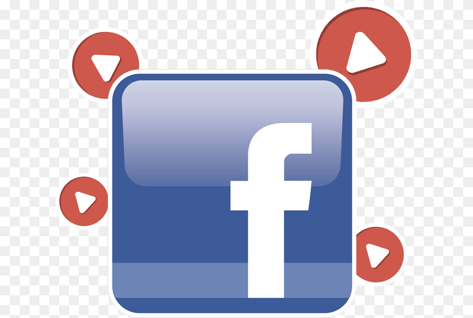 Facebook Video Logo, Sign, Symbol, First Aid, Road Sign Png Image