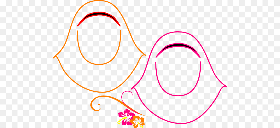 Faceless Hijab Flower Clip Art, Clothing, Graphics, Hat, Smoke Pipe Png Image