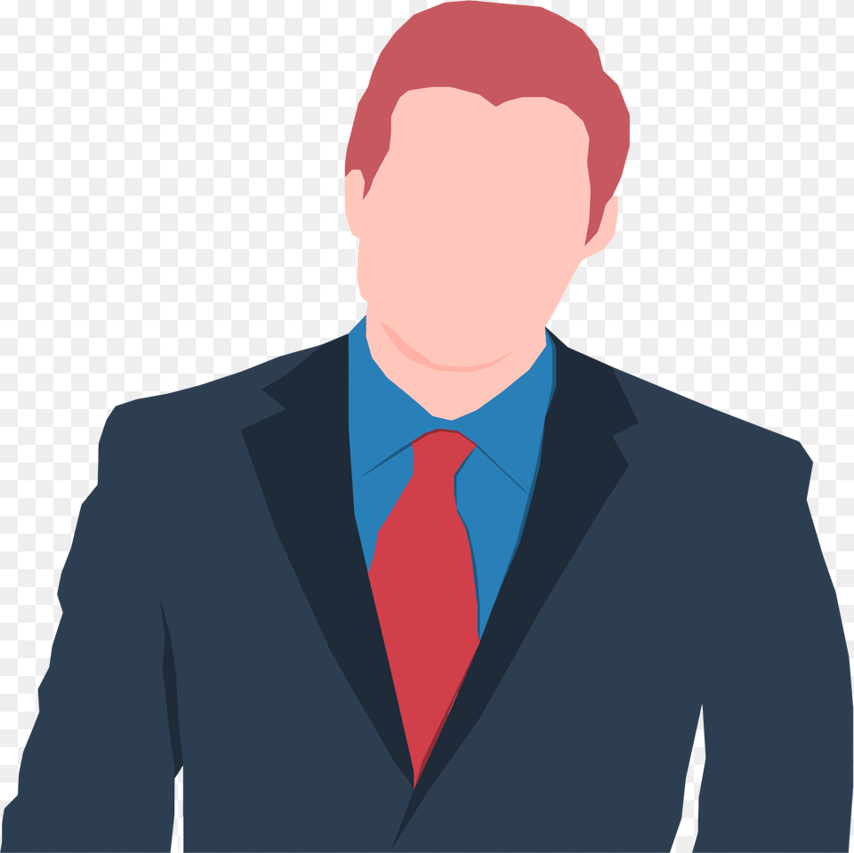 Faceless Male Avatar In Suit Icons, Accessories, Formal Wear, Clothing, Tie Png Image