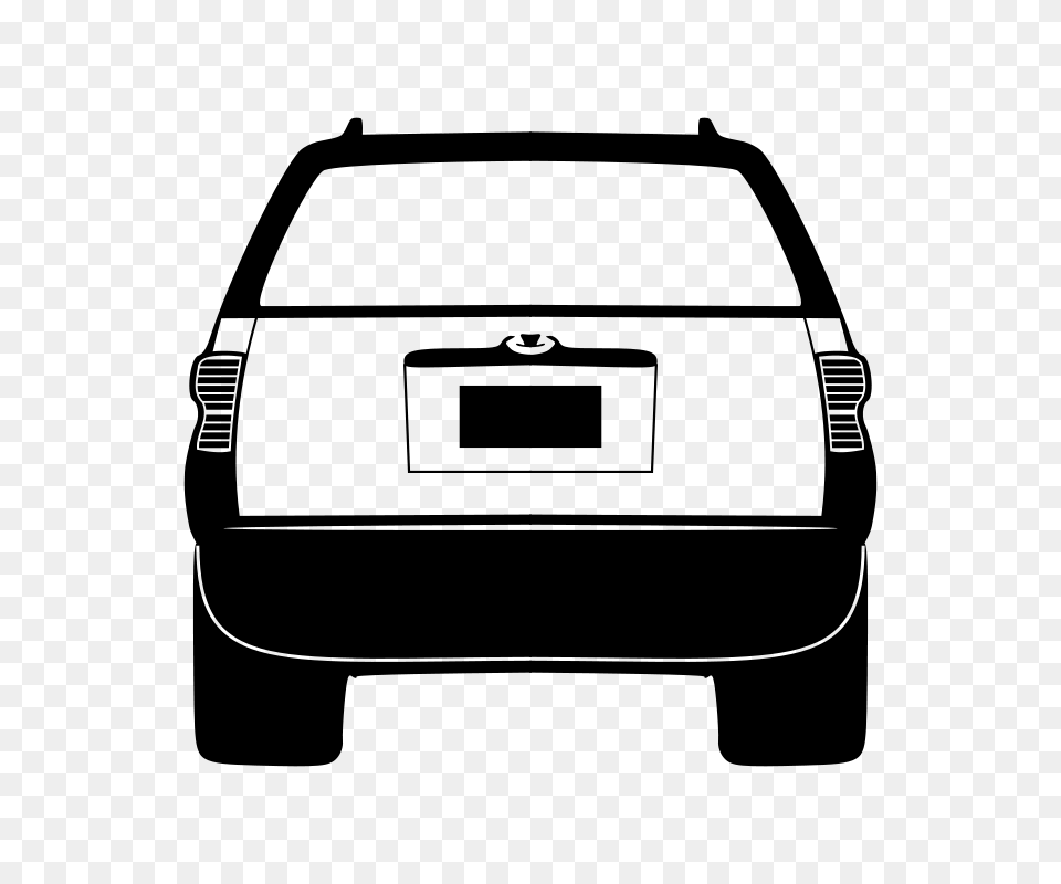 Faceman Suburban Assault Vehicle Back, Gray Free Png