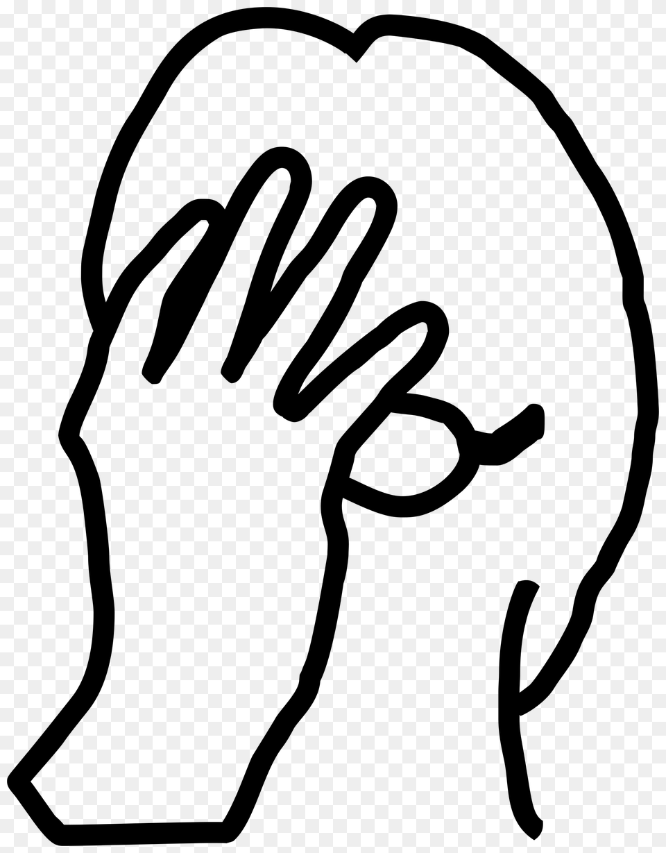 Facepalm, Gray Free Png Download