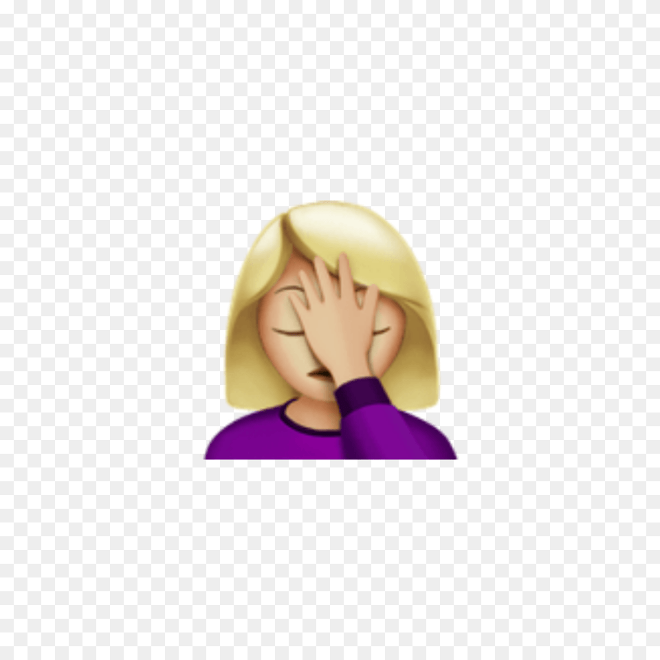 Facepalm Emoji Apple Face Palm Emoji, Clothing, Hat, Baby, Person Free Png