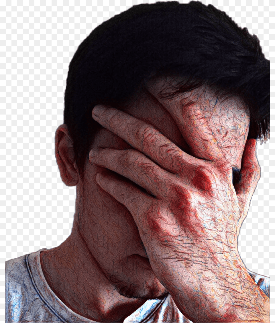 Facepalm Human, Adult, Person, Neck, Man Png
