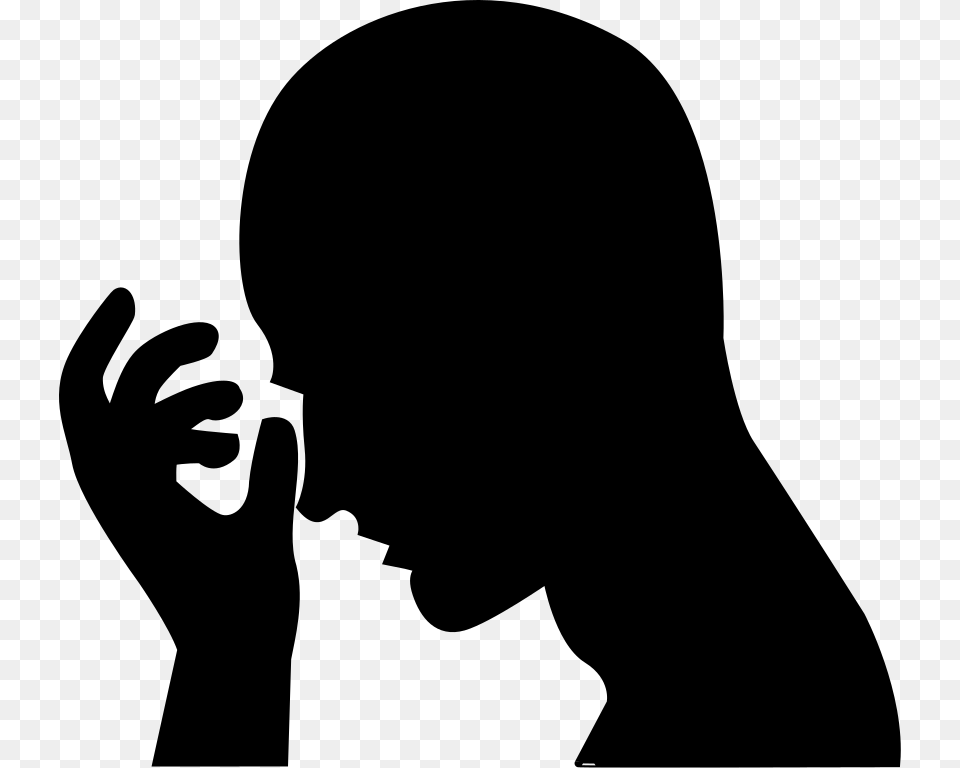 Facepalm Silhouette, Gray Free Transparent Png
