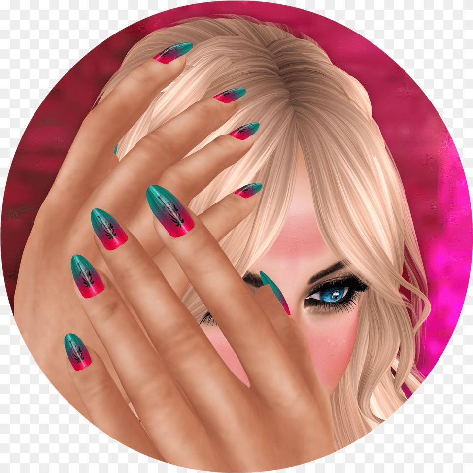 Facepalm Tan Lines Gacha Good Event Until July 30th Nail Polish, Adult, Person, Woman, Hand Png Image