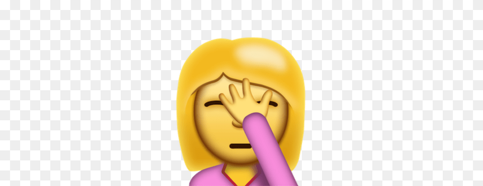 Facepalm Woman Emoji, Toy, Head, Person, Face Free Png Download