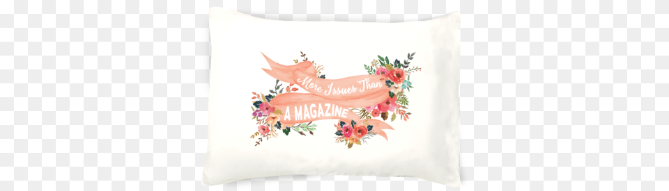 Faceplant Ink More Issues Than A Magazine Pillowcase Magazine, Pillow, Cushion, Home Decor, Pattern Free Png Download