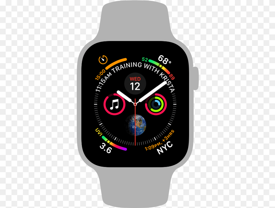 Faces Elements Watchos Human Interface Guidelines Chronograph Pro Apple Watch Face, Arm, Body Part, Person, Wristwatch Png