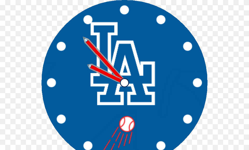 Faces With Tag La Dodgers, Analog Clock, Clock, Disk, Wall Clock Png Image