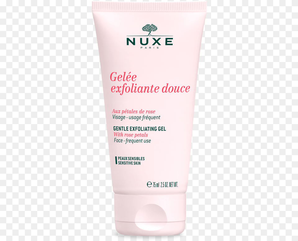 Facial Exfoliating Gel With Rose Petals Quotdata Nuxe Clarifying Faceampneck Sens, Bottle, Lotion, Cosmetics, Sunscreen Free Png Download