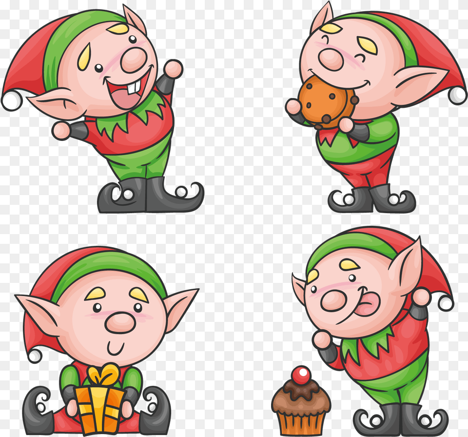 Facial Expression Clipart The On The Sh Santa Claus Elf Png