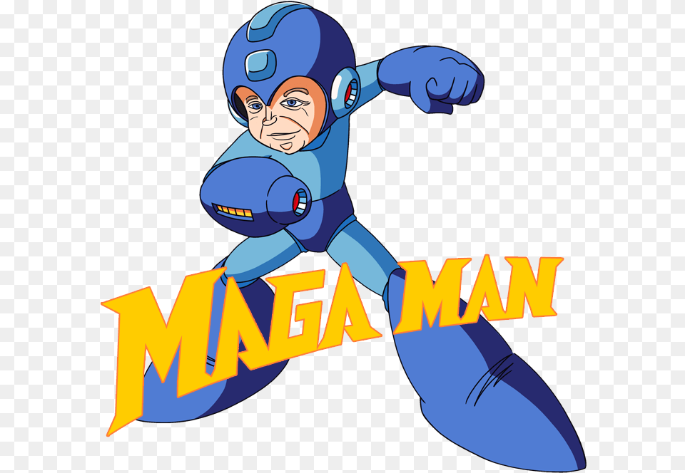 Facing Enemies Such As Illegal Man And The Millennial Cadillac Boys Mega Man, Baby, Person, Book, Comics Png Image